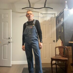 Vintage Dickies Men's Classic Blue Denim Overalls